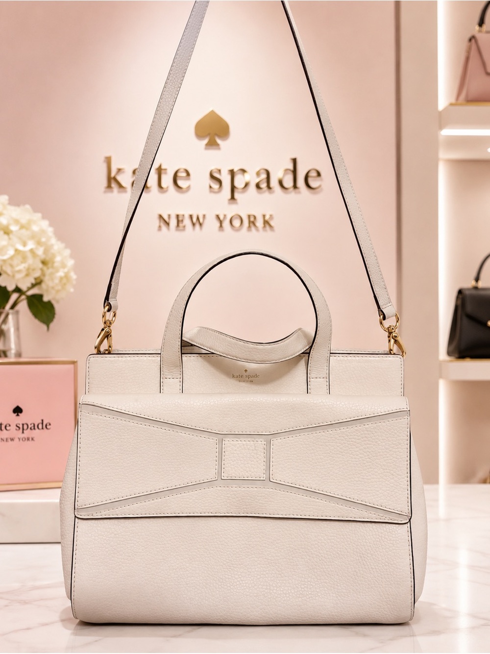 Kate Spade New York Chantal Bridge Place Pebbled Leather Satchel